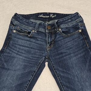 American Eagle Outfitters Women's Dark Blue Jeans